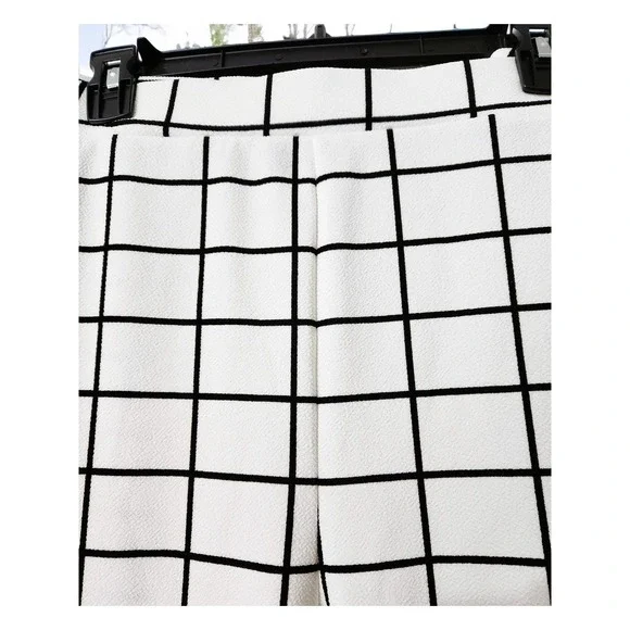 Pants Women 2X White Plaid‎ Plus Size Trousers - Picture 7 of 7
